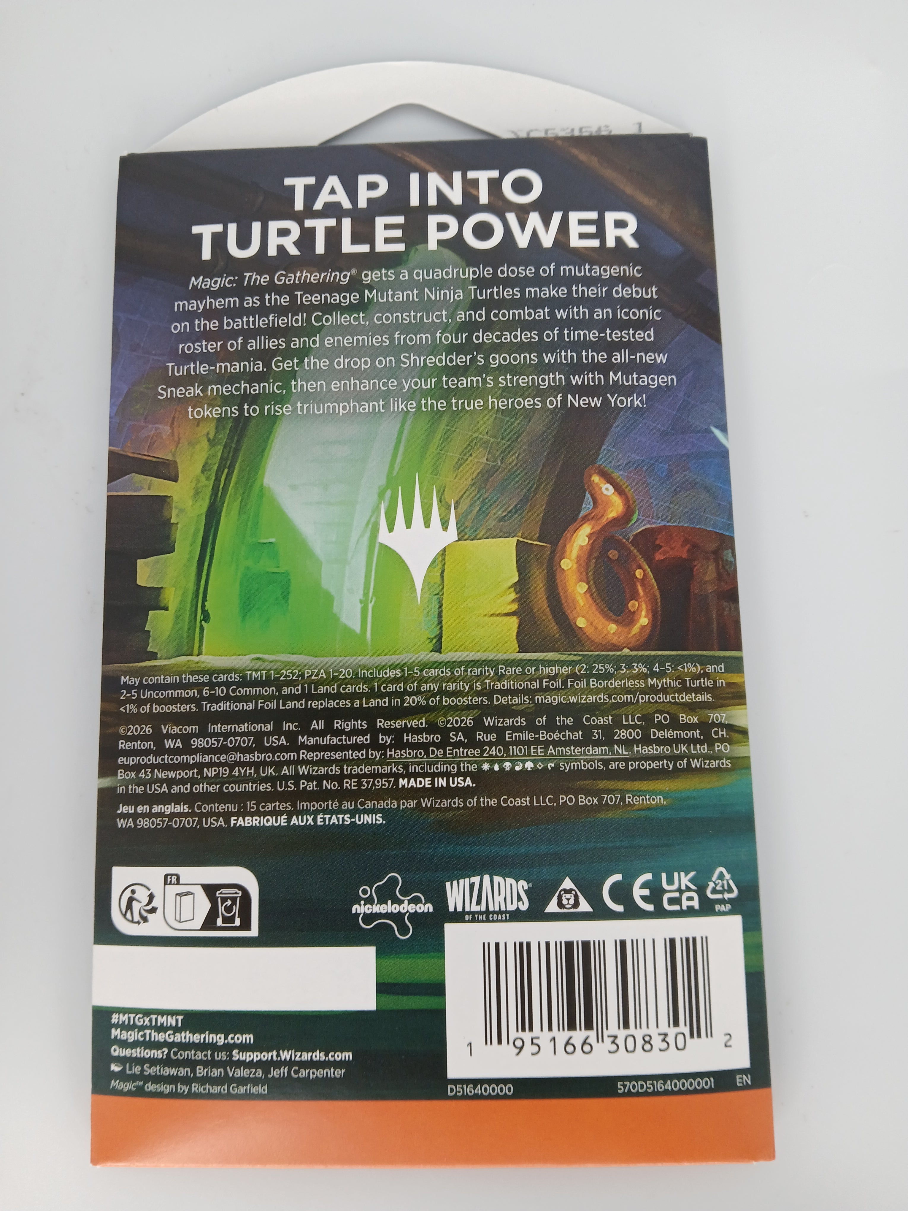 Magic: The Gathering x Teenage Mutant Ninja Turtles Sleeved Play Booster Pack